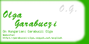 olga garabuczi business card